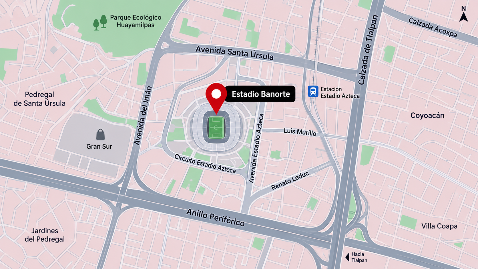 Mapa del recorrido de Ultra México 2026 en Ciudad de México, México